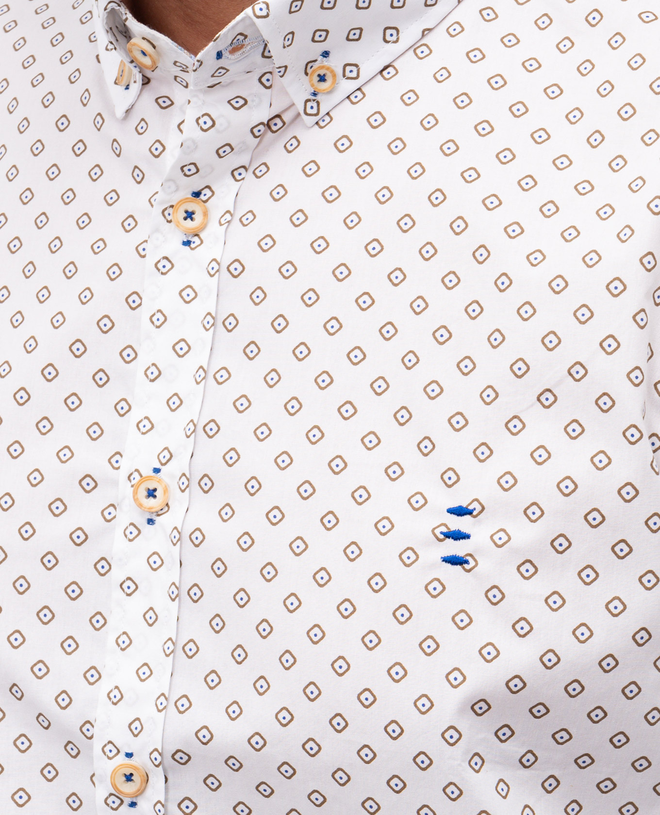 

White shirt with geometric print Florentino