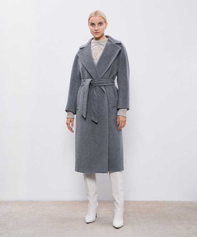 Max Mara Weekend - Gray TEMPERA coat with alpaca wool TEMPERA