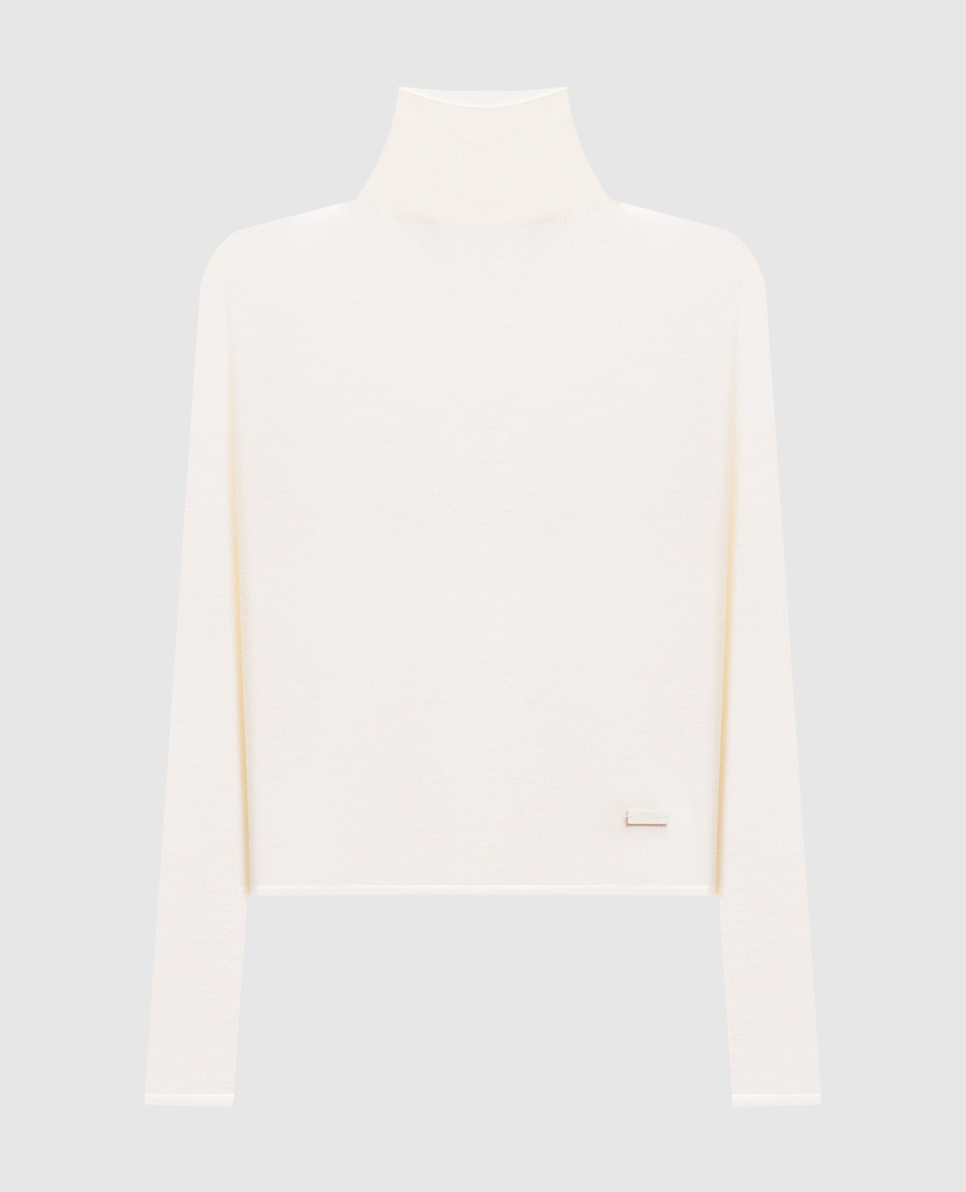 

White logo wool and silk polo shirt Juun.j