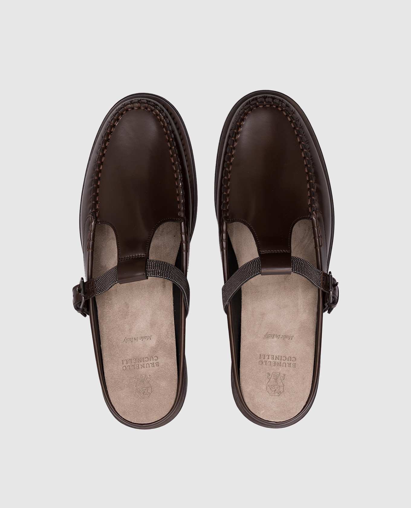 

Brown leather mules Brunello Cucinelli