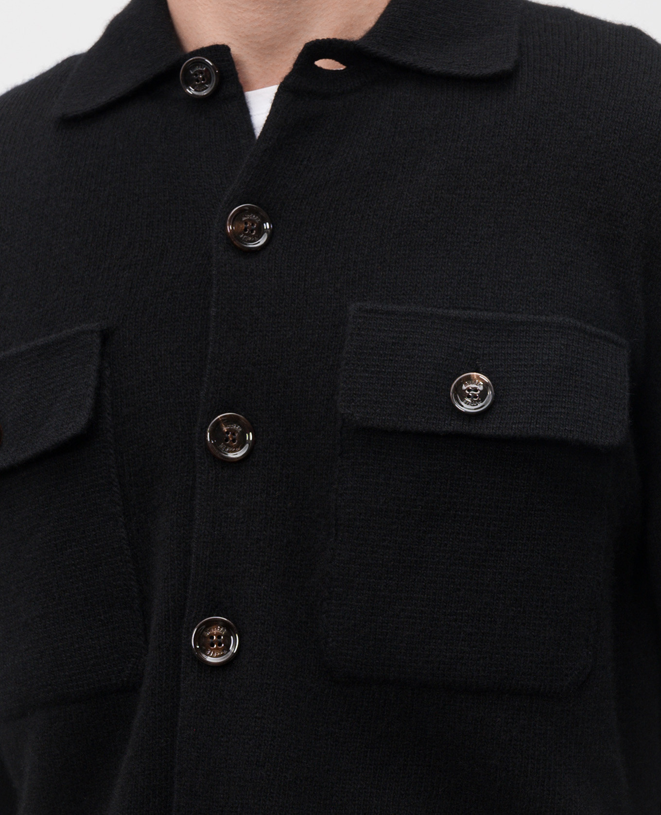 

Allyn black cashmere and wool cardigan MooRER