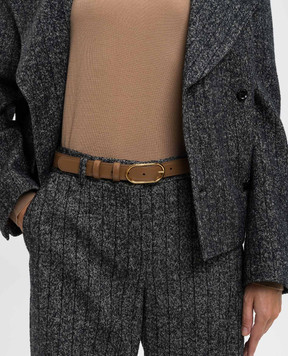 Dolce&Gabbana Brown leather belt BE1654A3G19