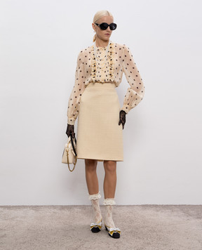 Valentino Beige wool skirt 7B0RAEB590Y