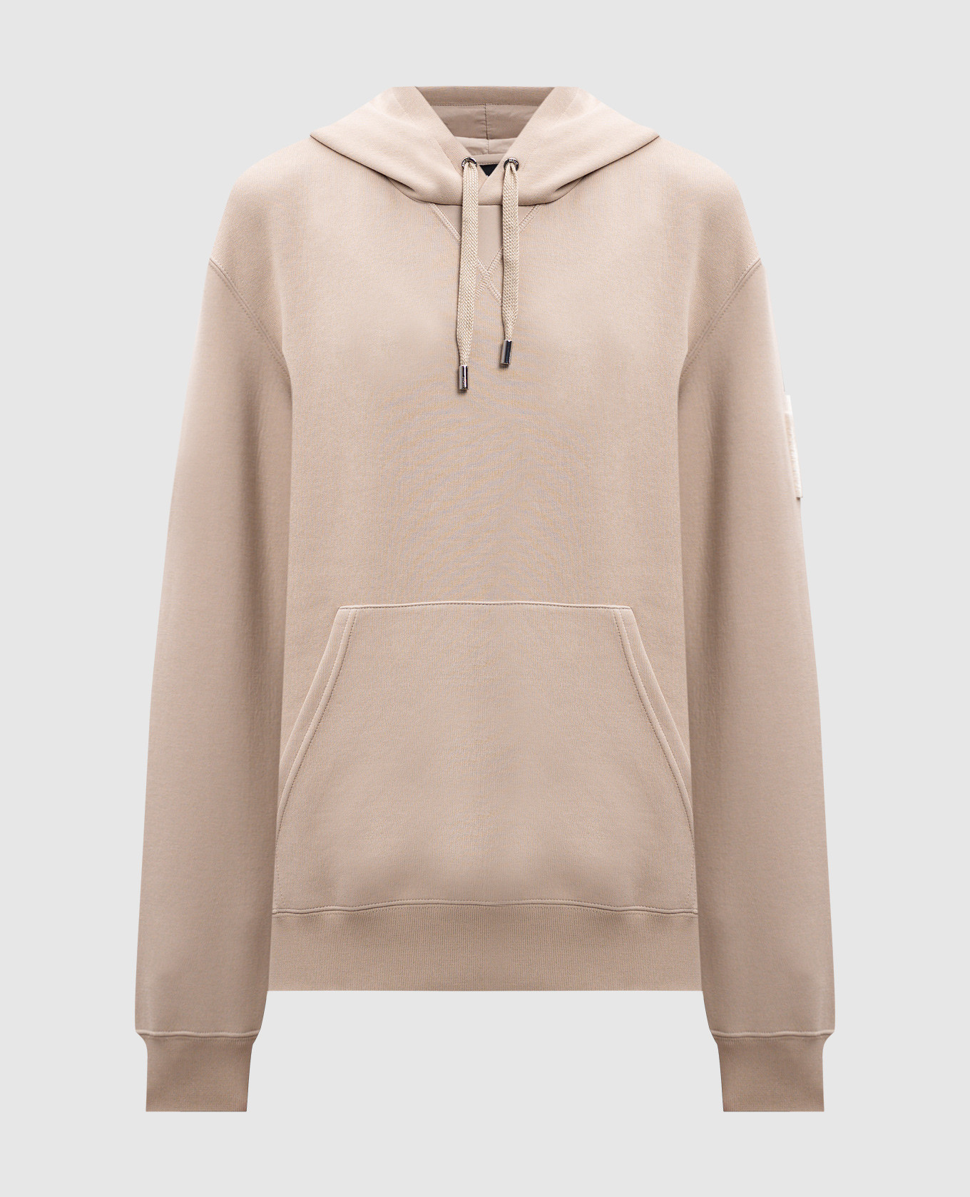 

Beige hoodie with textured logo Mackage