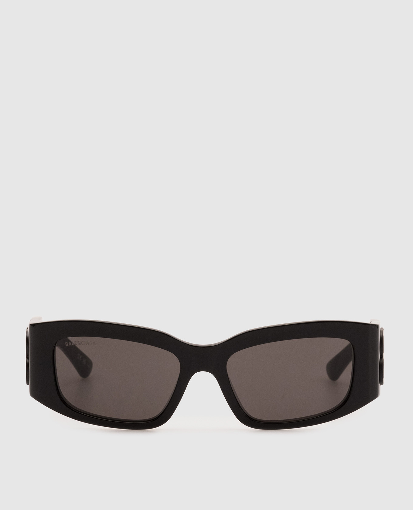 Dynasty D-Frame Black Logo Sunglasses Balenciaga