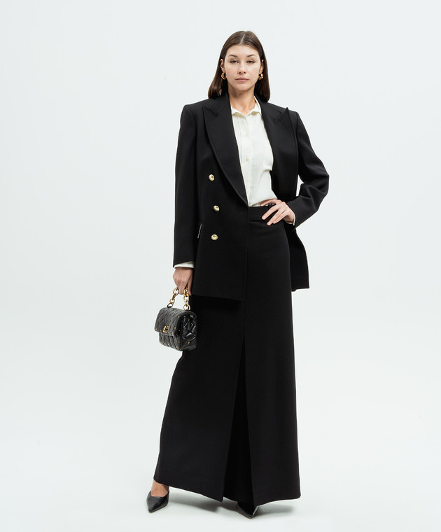 ジャケット VICTORIA BECKHAM Women Jackets 1324WJK005568A BLACK Victoria Beckham - Black double-breasted jacket with wool
