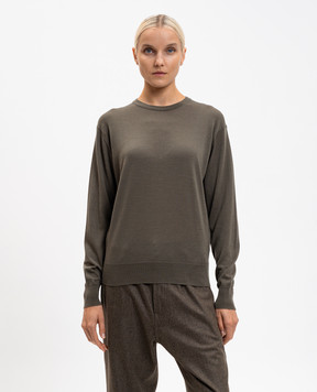 John Smedley EMMY green merino wool jumper EMMY