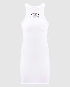Vetements White top with contrasting logo print WA66DR600W