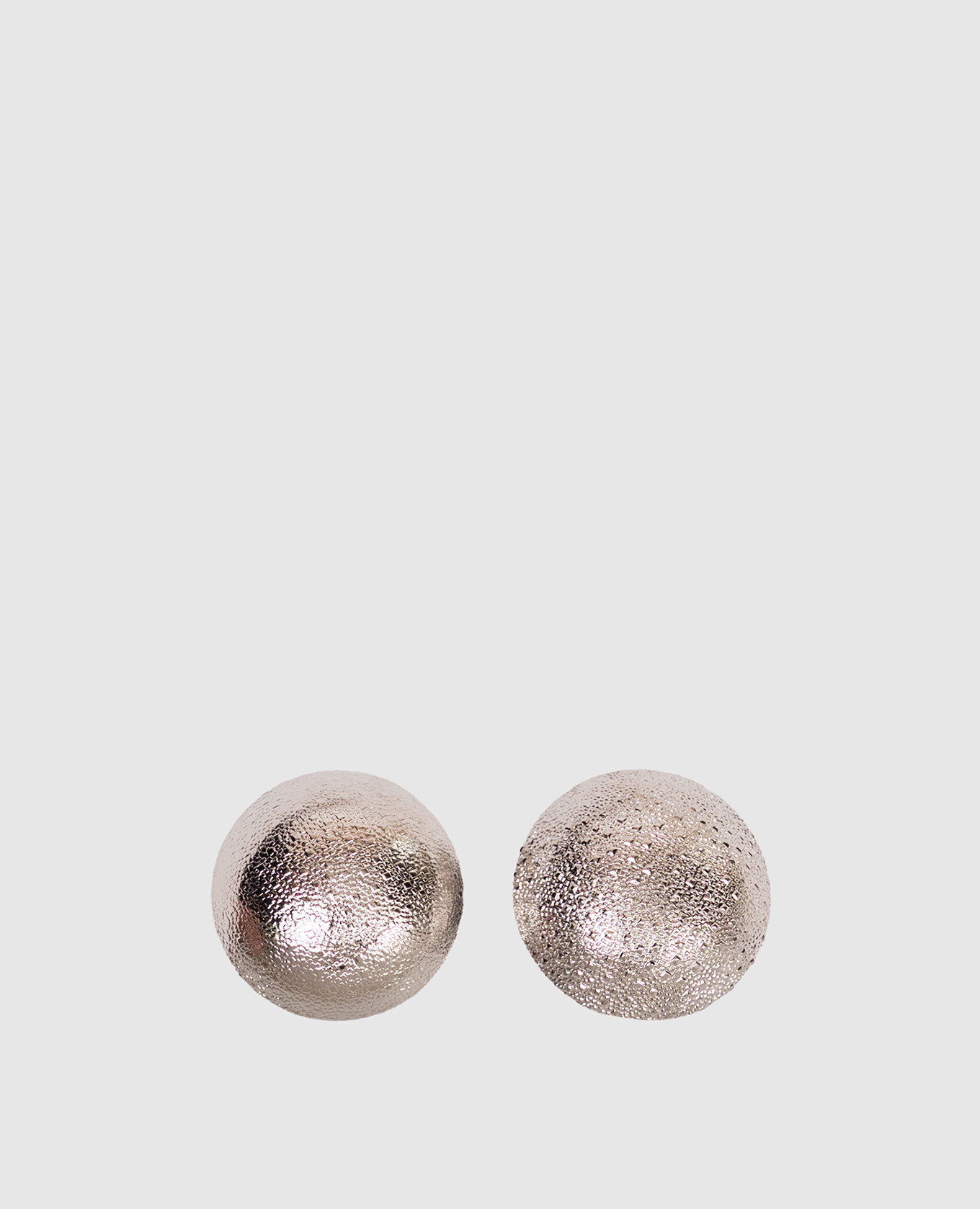 Silver clip earrings Peserico