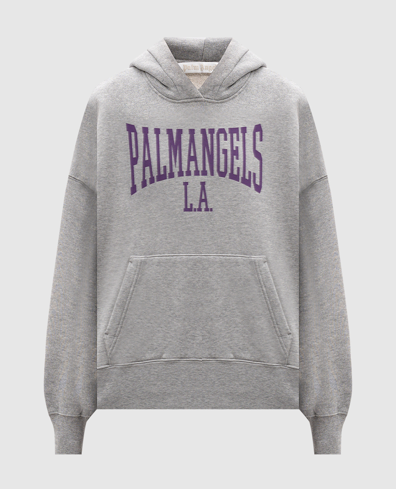 

Gray hoodie with logo print Palm Angels, Grey