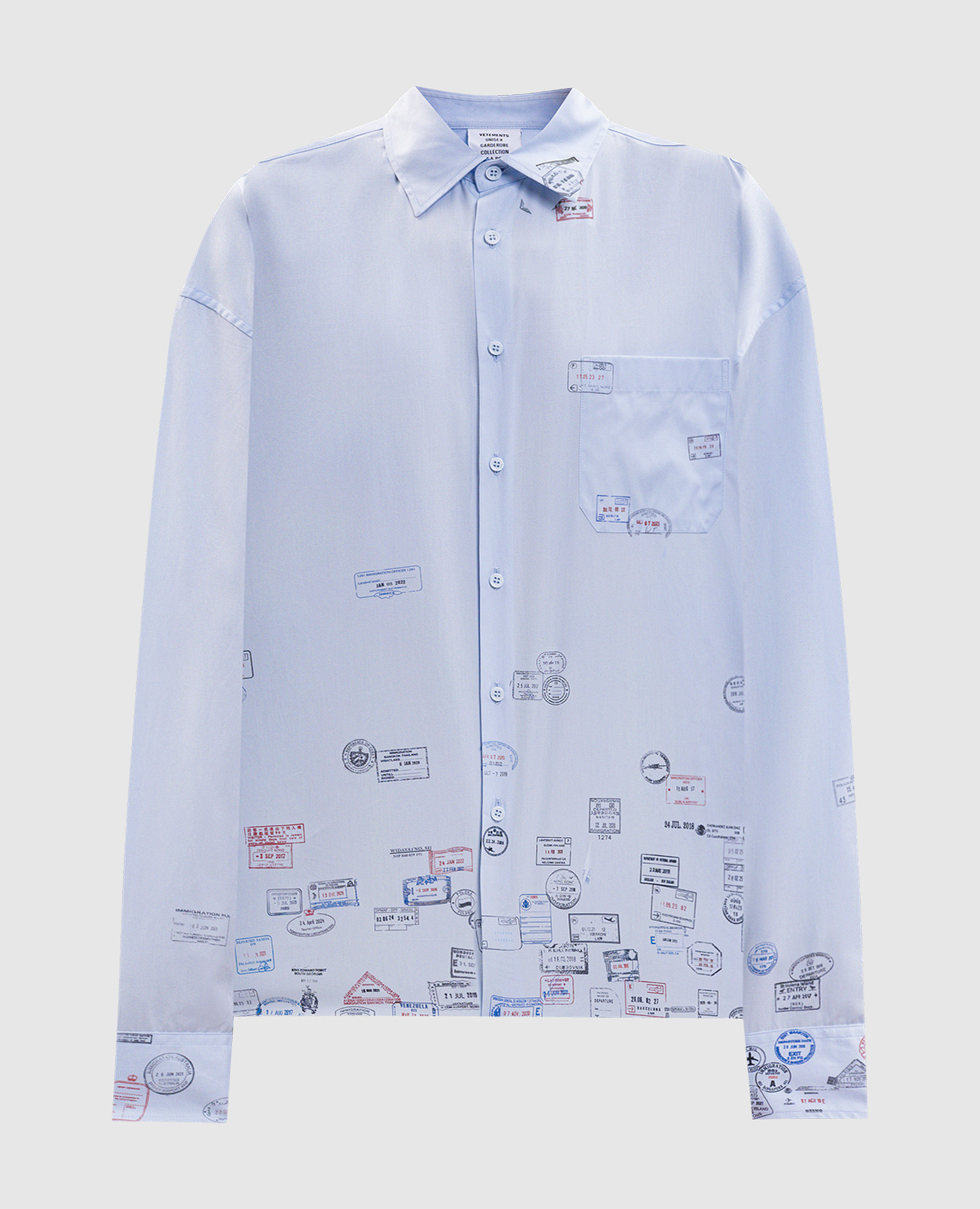 Blue shirt with print Vetements