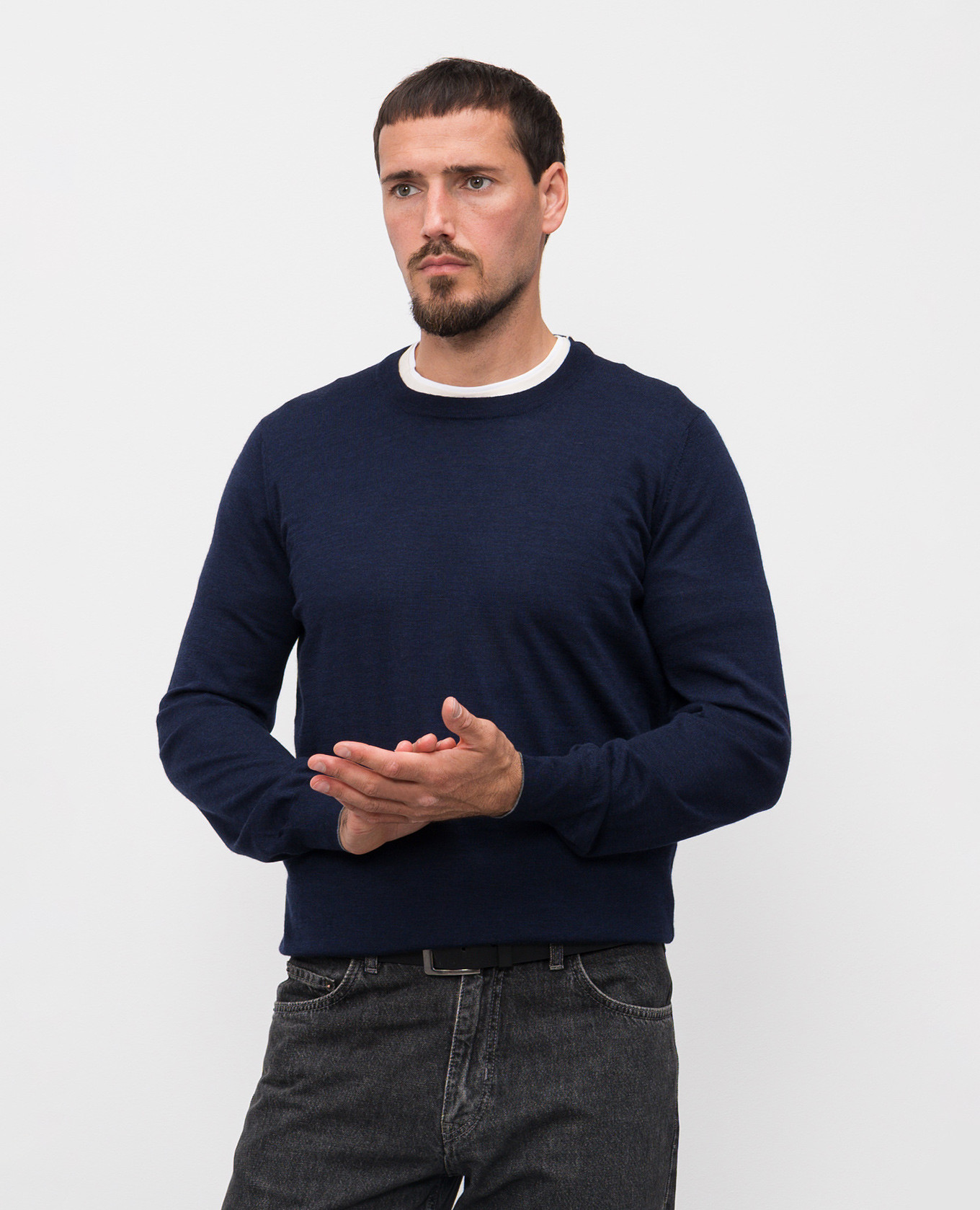

Blue cashmere and wool sweater Brunello Cucinelli