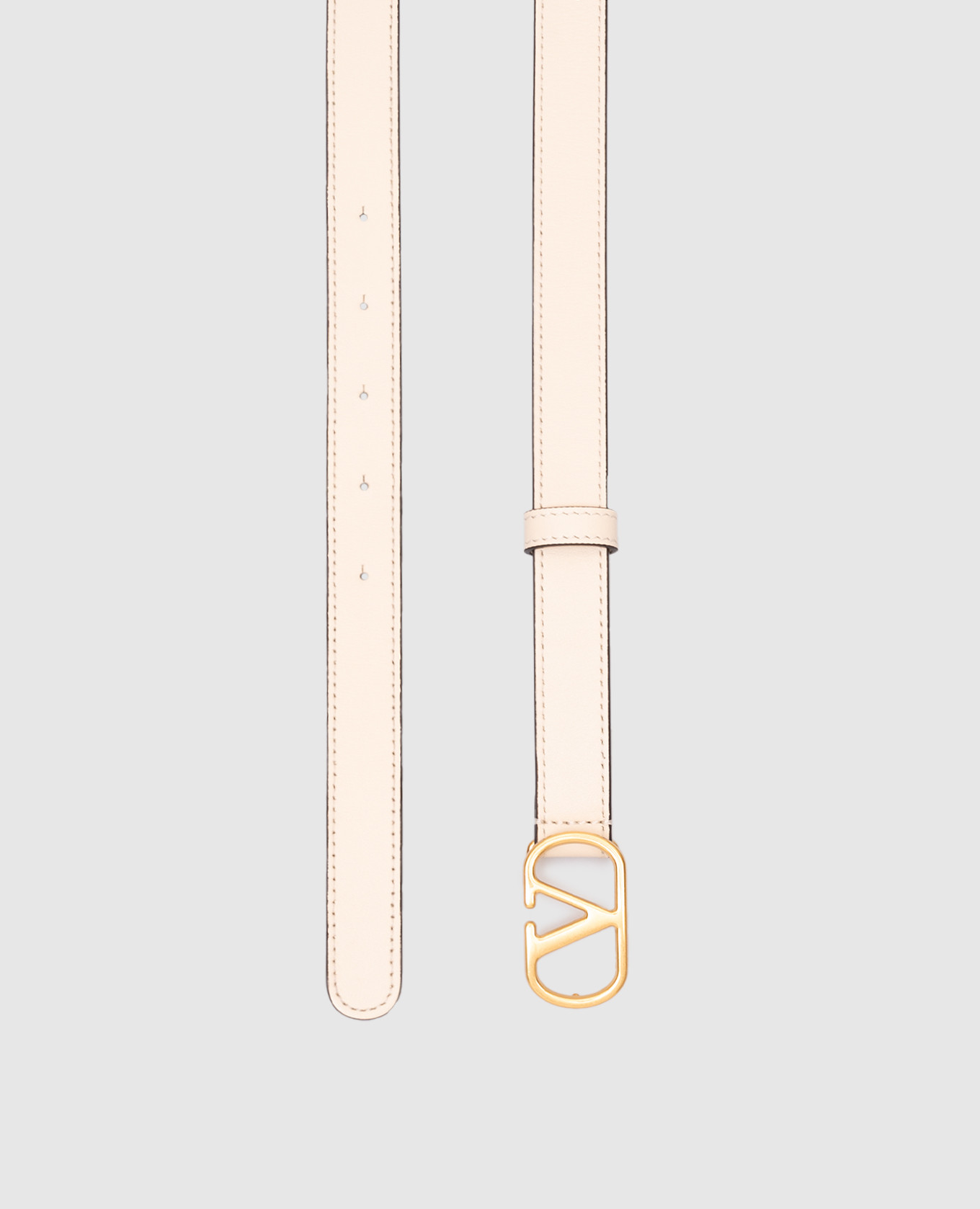 

Beige leather belt with VLogo emblem Valentino