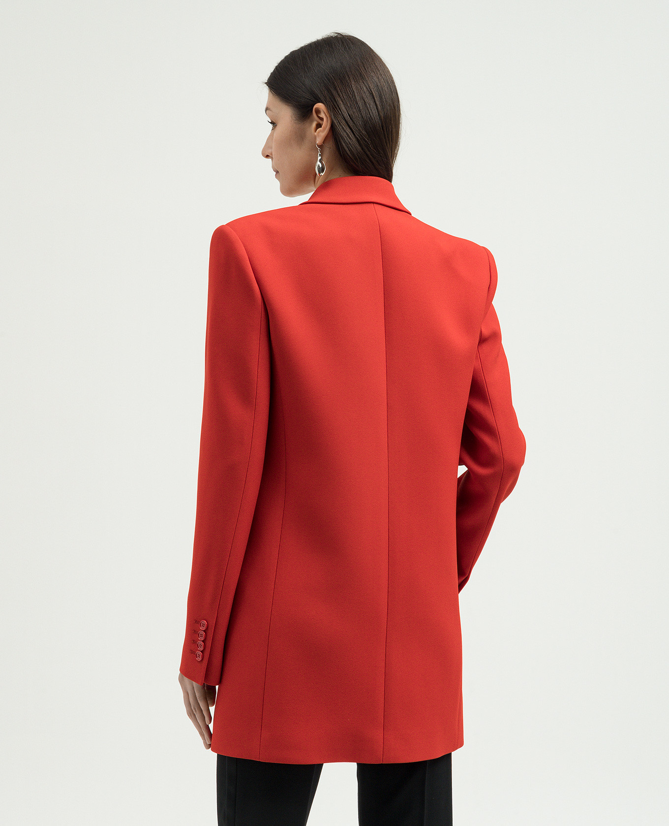 Red straight-cut jacket Michael Kors 4