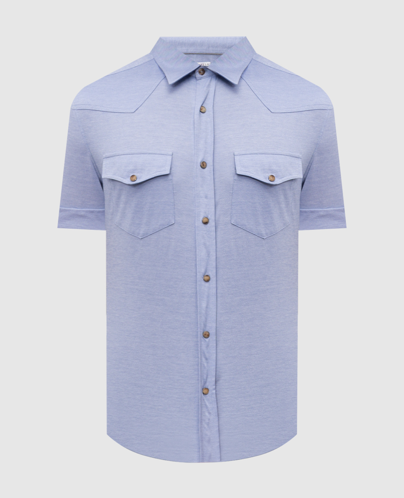 

Blue shirt with lapels Brunello Cucinelli