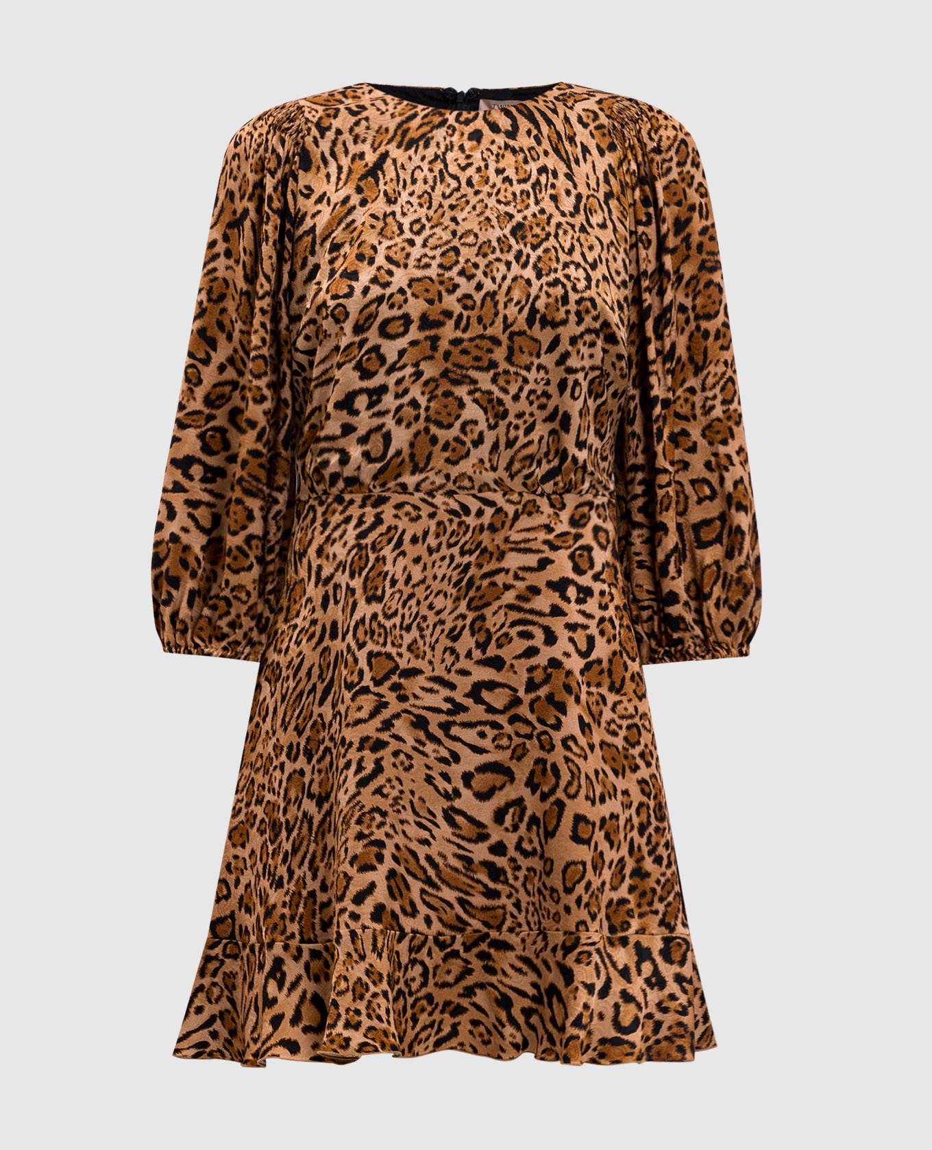 Brown animal print mini dress Twinset
