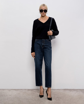 Dondup Black pullover with wool DT404M00991D002