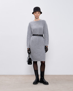 Peserico Gray wool, silk and cashmere dress with lurex S92248F0709095