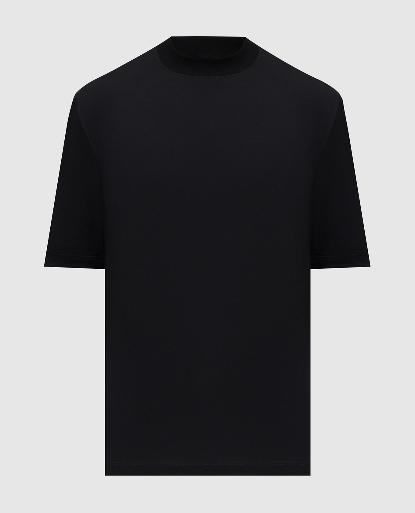 Black T-shirt with lapels Brunello Cucinelli