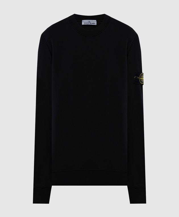 Stone Island Felpa nera con patch logo 811563051 acquista online su Symbol