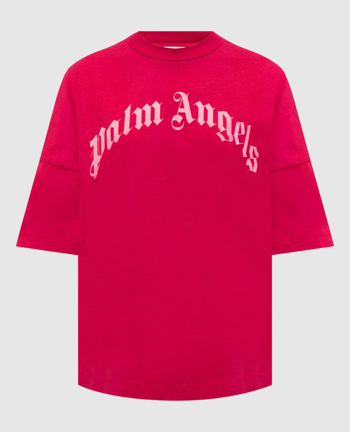 Pink T-shirt with logo print Palm Angels