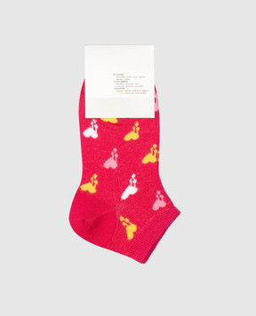 RiminiVeste Ciocca pink patterned socks for children 4511