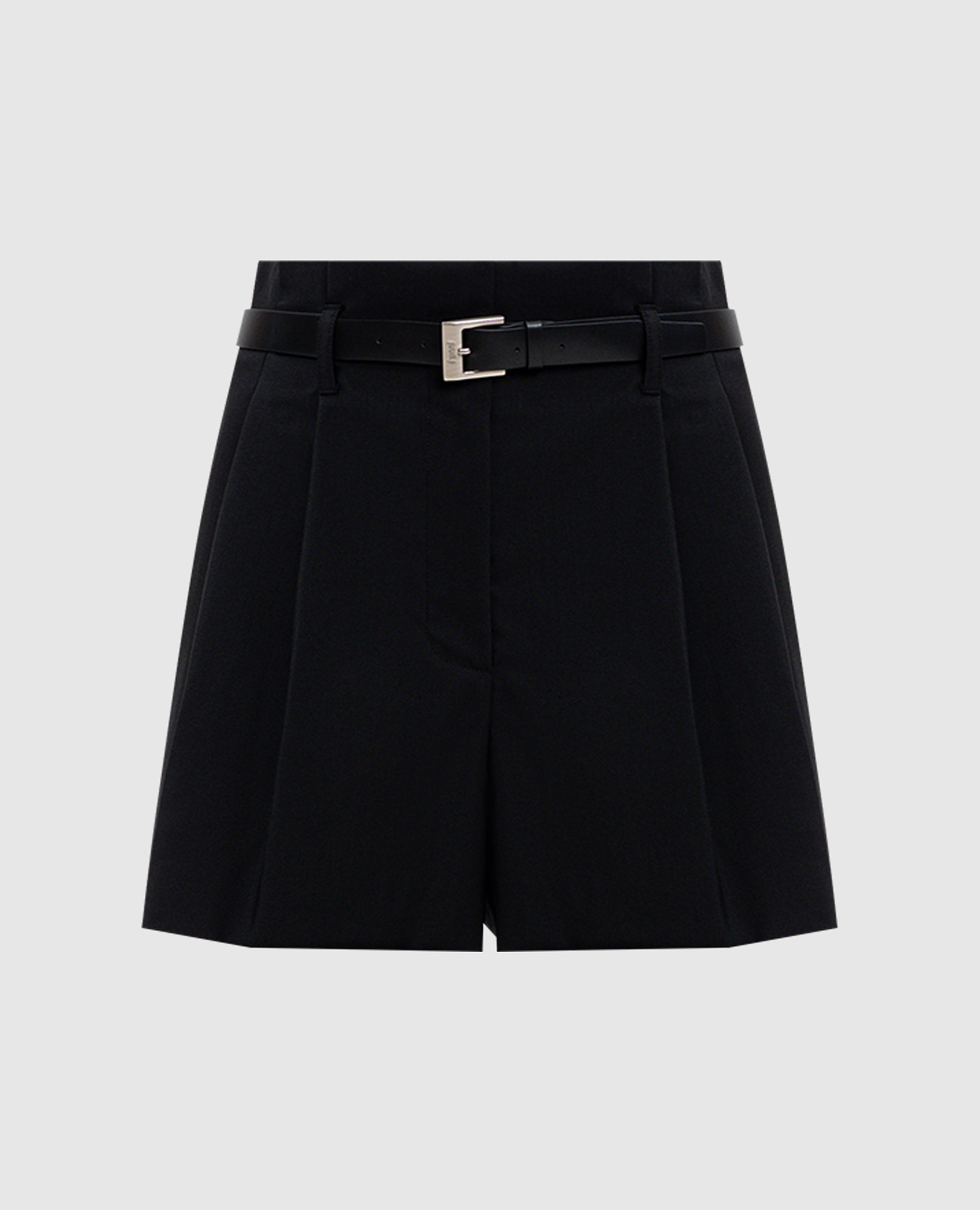 Black wool shorts Juun.j