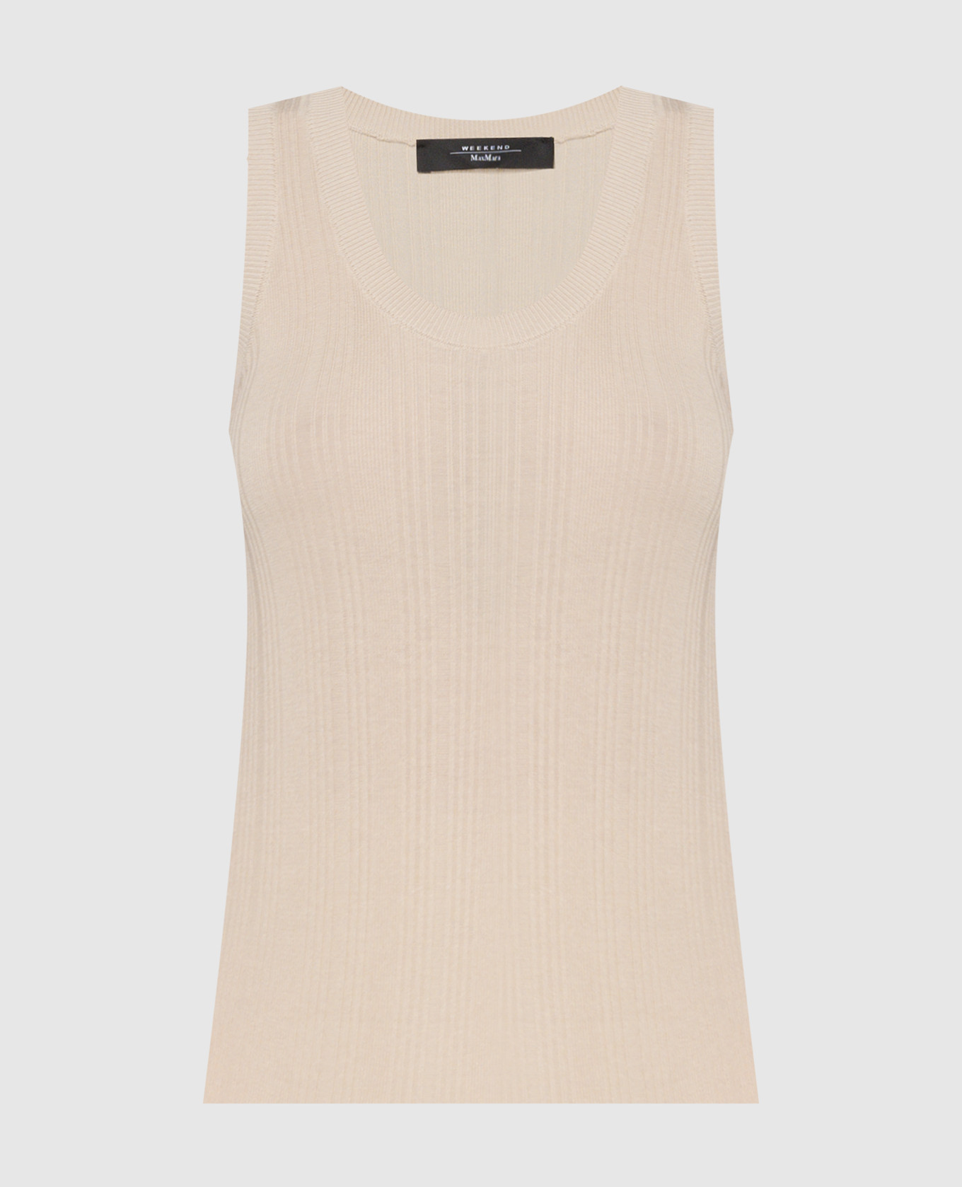 

Beige CEYLON ribbed top Max Mara Weekend