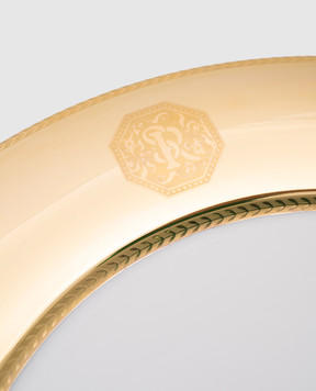 Stefano Ricci Golden porcelain dinner plate OPP001SHINY2