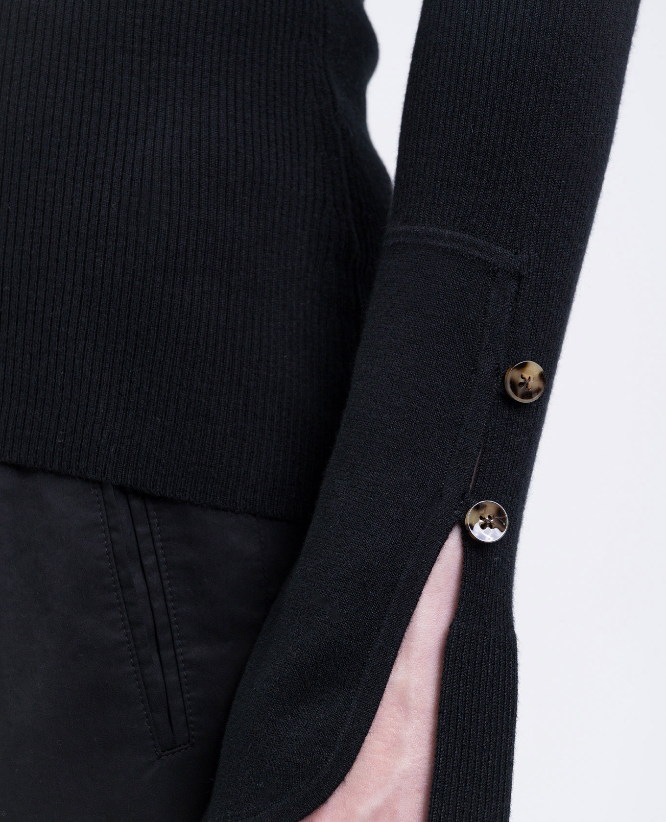 Belle black silk and cashmere turtleneck PROENZA SCHOULER 5