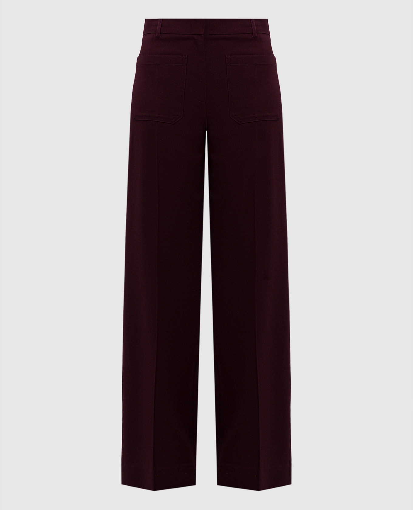 Alina burgundy wool pants Victoria Beckham