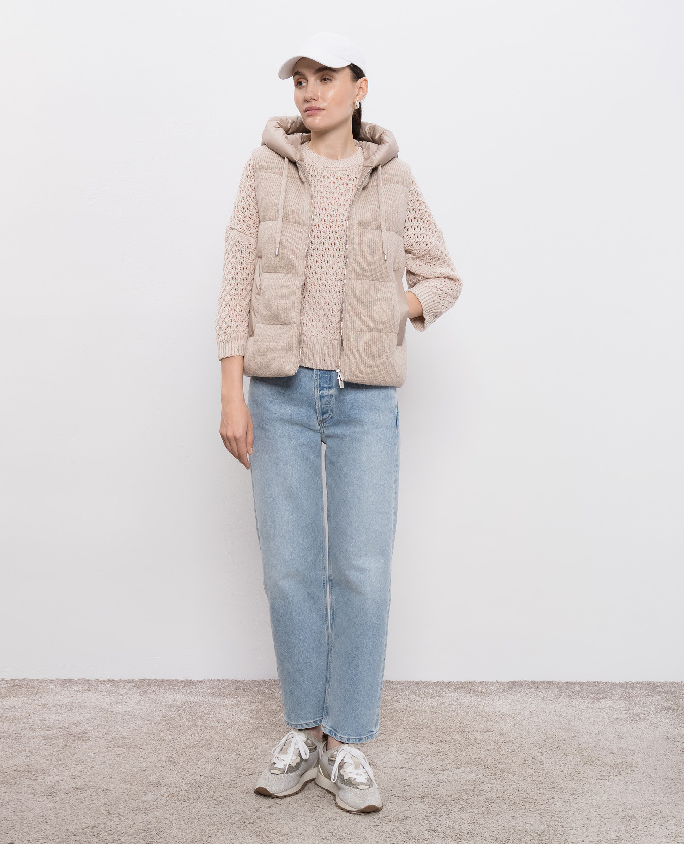 

Beige wool sweater Peserico