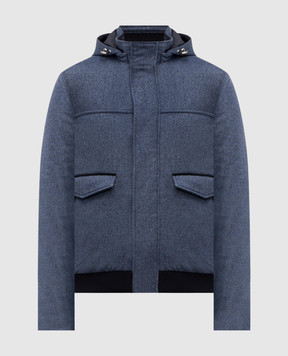 Stefano Ricci Blue cashmere jacket MZJ5300080C148HA