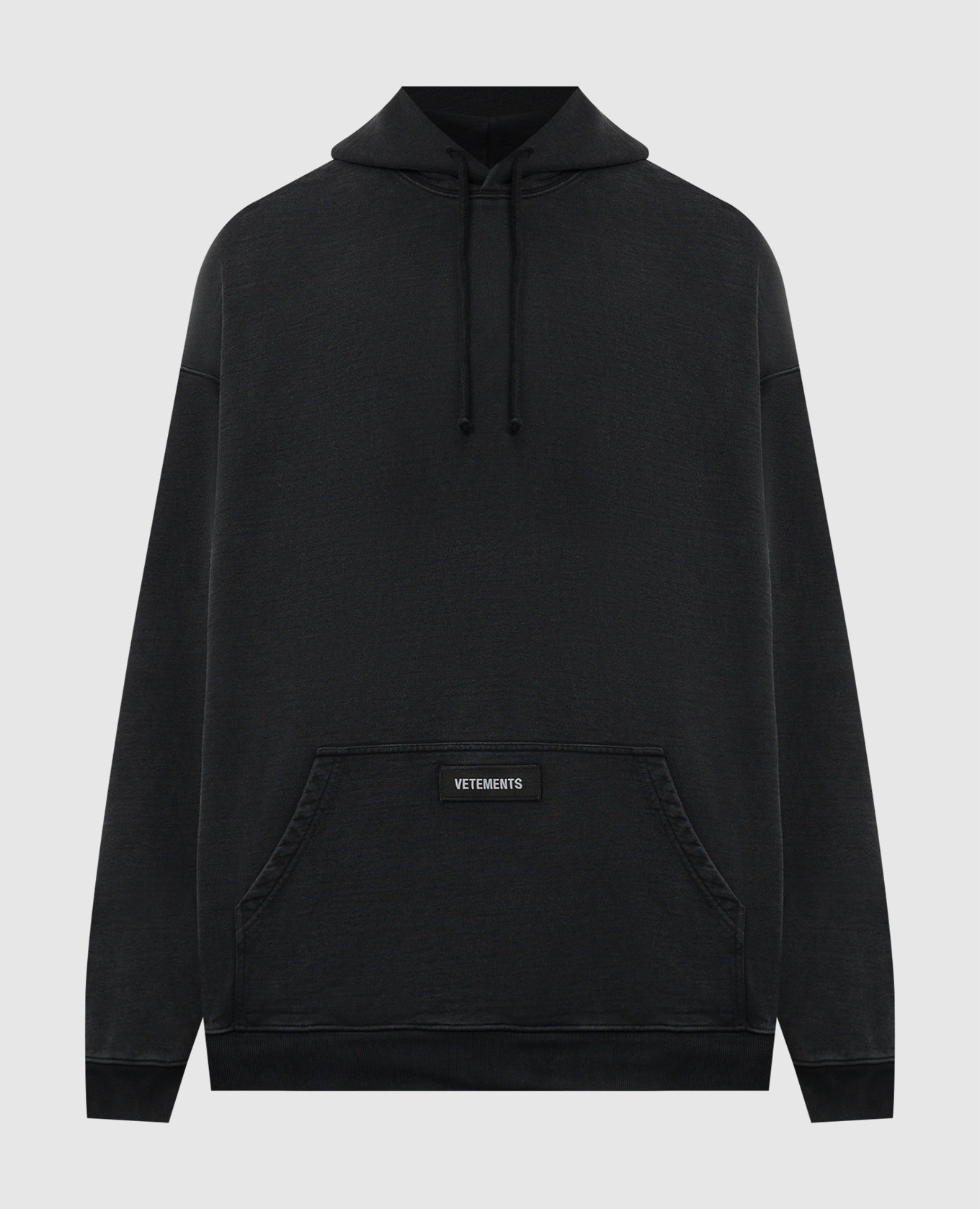 

Black hoodie with logo Vetements