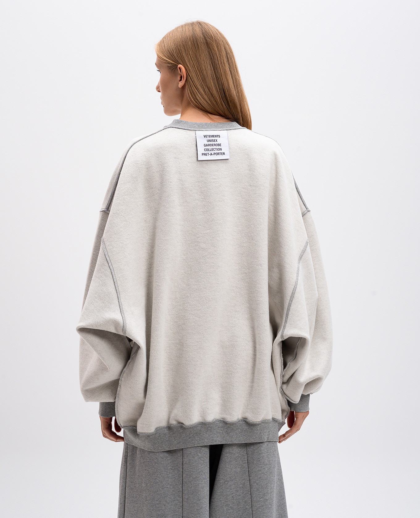 

Gray sweatshirt with a reverse effect Vetements, Grey