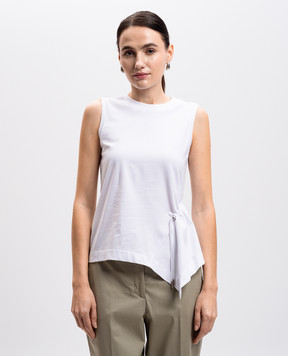 Peserico White top with asymmetric bottom S08535J000070