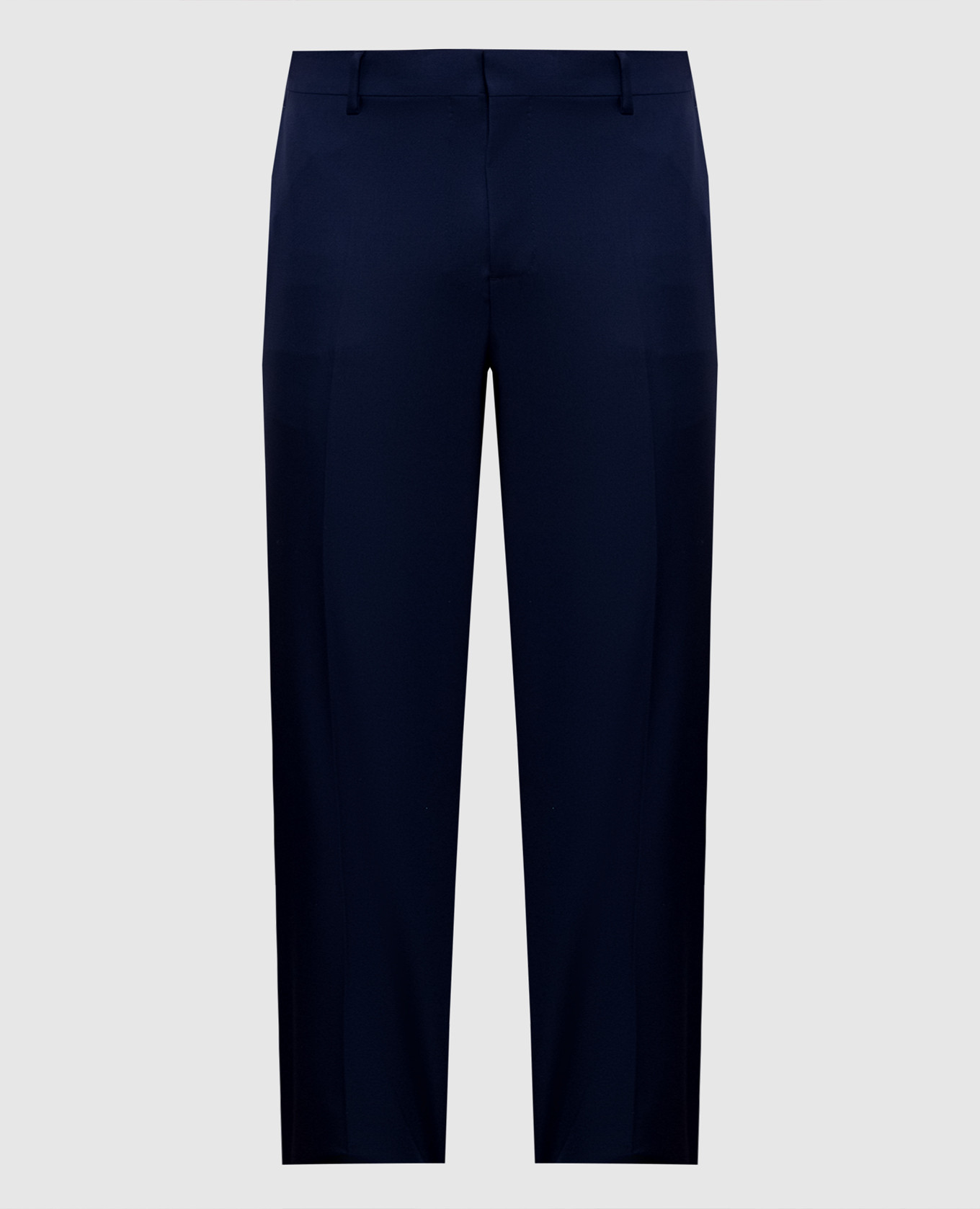 Blue wool pants Versace