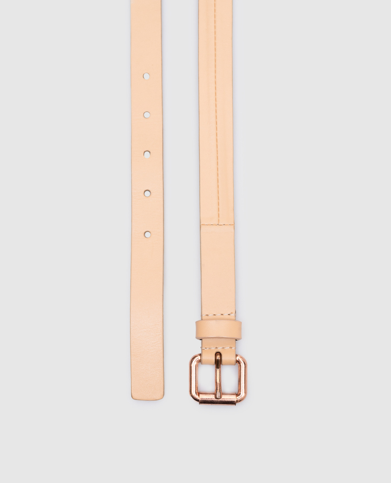 

Beige leather belt Cedric Charlier, Бежевый