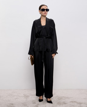 Victoria Beckham Black high-rise pants 1425WTR002857J