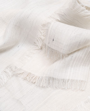 Peserico Gray stole with linen and silk S31501C0CC435