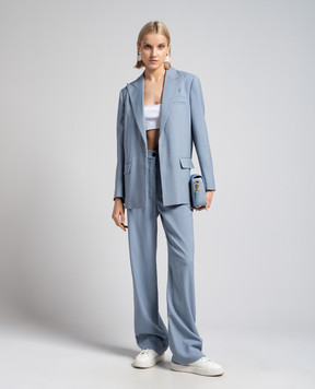 PROENZA SCHOULER Blue Devon wool jacket R2422003AY179