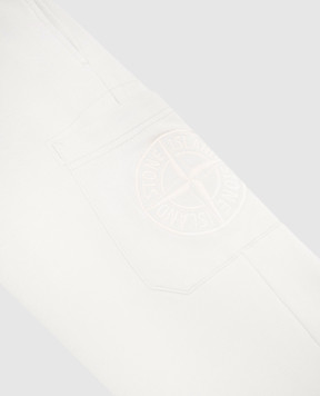 Stone Island Children's green pants with embroidered logo emblem K1S166200008S01411012