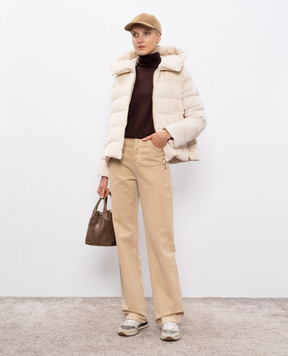 MooRER Brown wool turtleneck NATALY NATALYW18