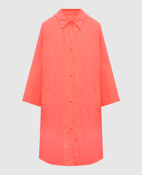Yves Salomon Army Pink double-layered raincoat 25EFC02611K35W
