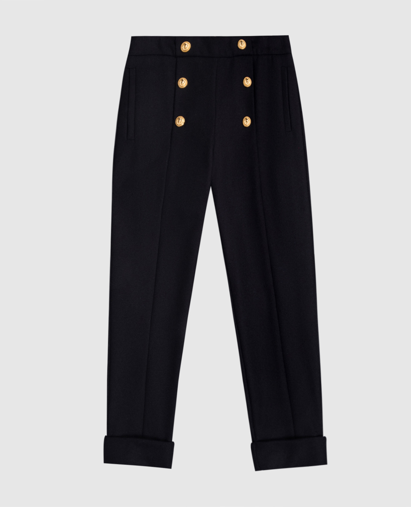 Children&#39;s blue wool pants Balmain
