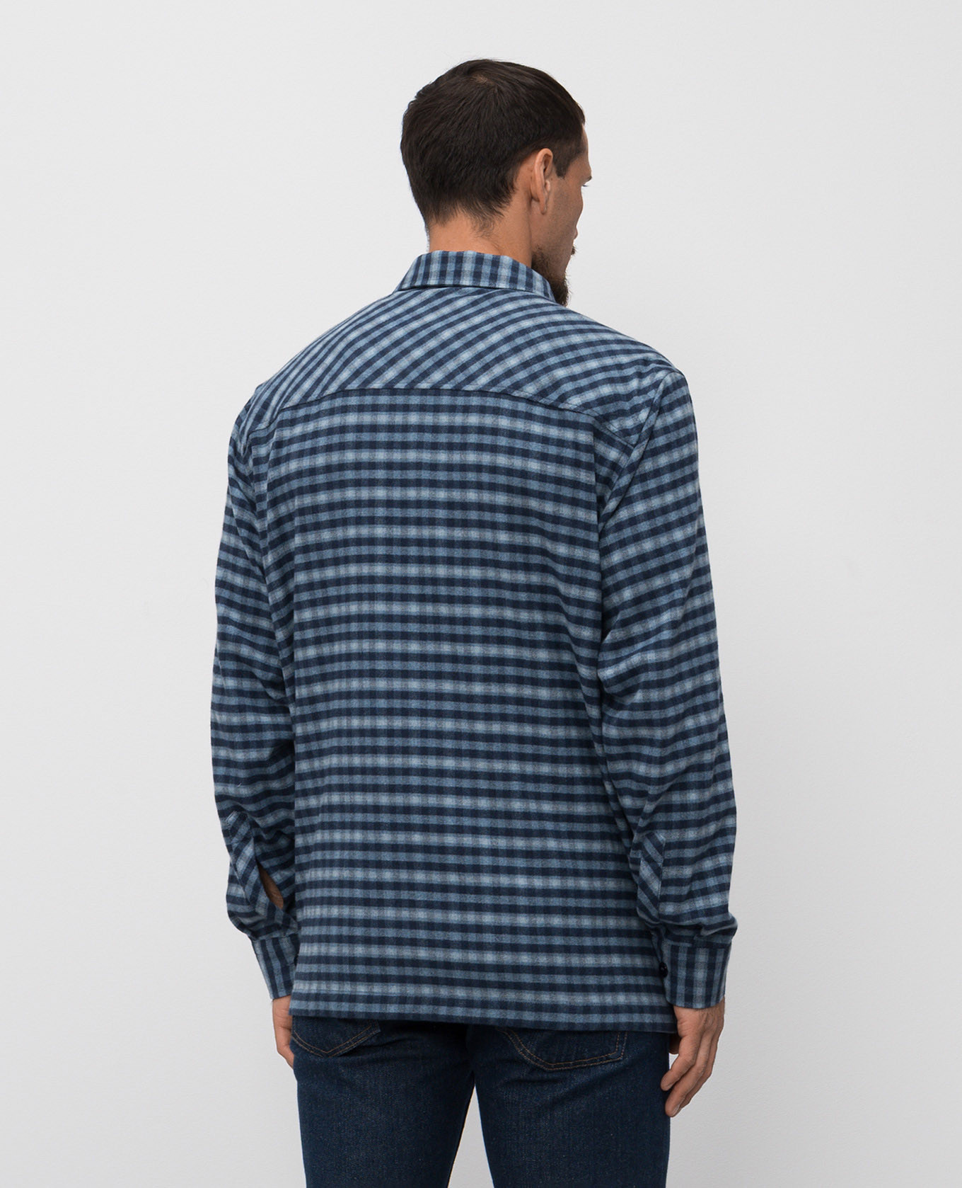 

Blue checkered shirt Stefano Ricci