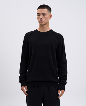 Ann Demeulemeester Lemme black wool and cashmere sweater B0010711FA147