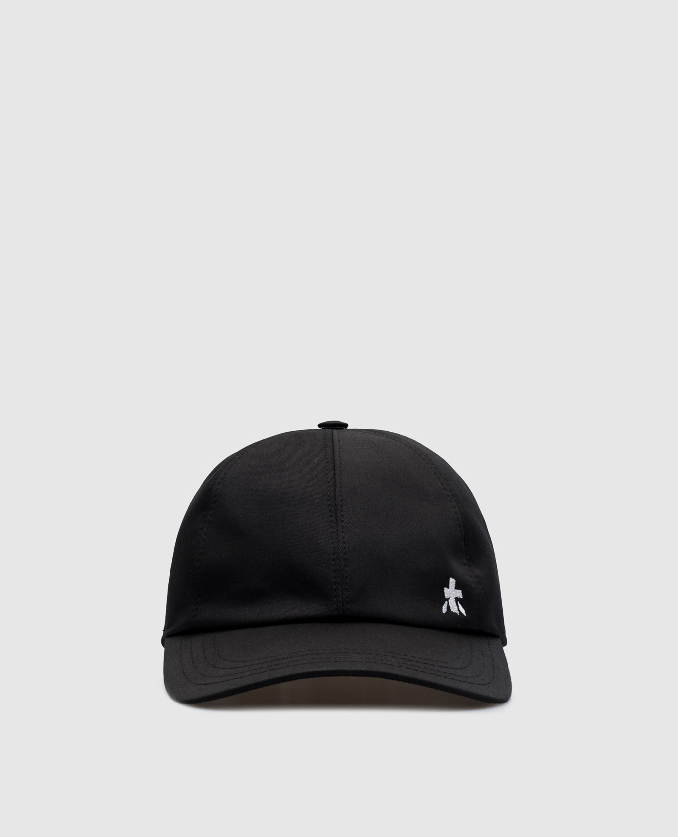 

Black cap with embroidered emblem Premiata
