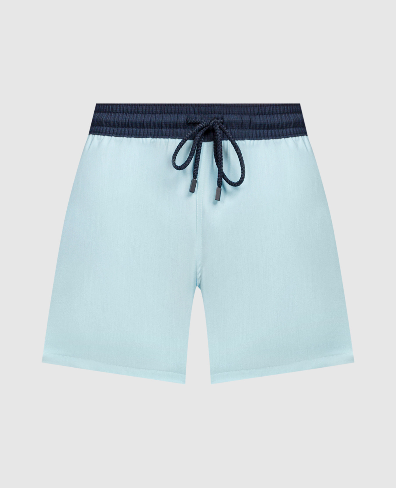 Blue super 120 swim shorts made of wool vilebrequin