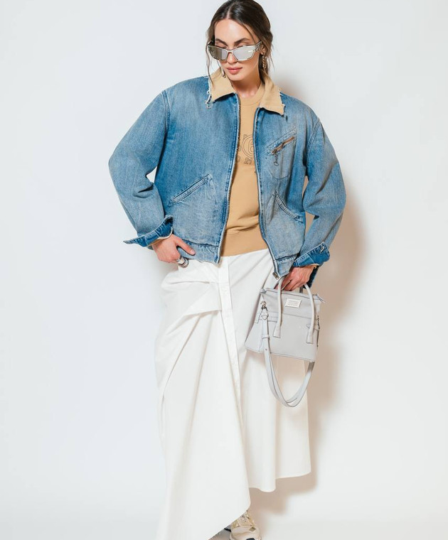 Marc Le Bihan Jupe midi asymétrique blanche 2521 acheter en